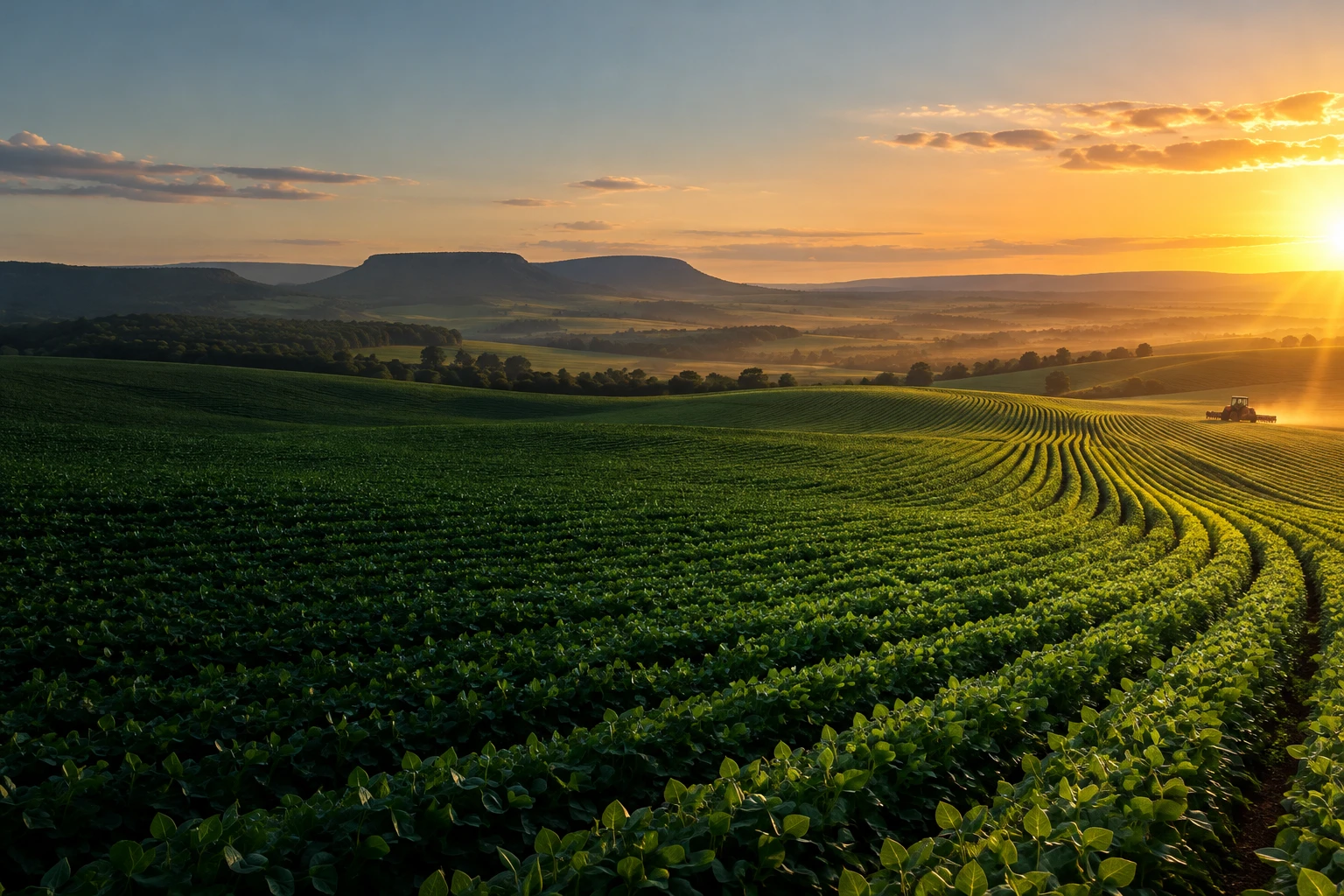Paisagem agrícola ilustrativa